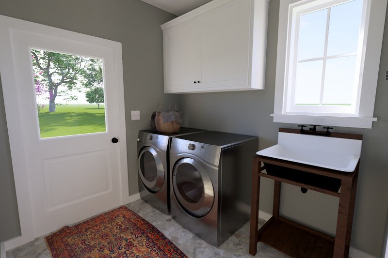 House Design - Interior - Laundry for Farmhouse House Plan #44-270 - 3 bed, 2 bath