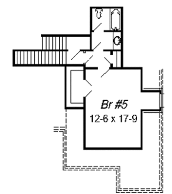 European Floor Plan - Upper Floor Plan #329-282