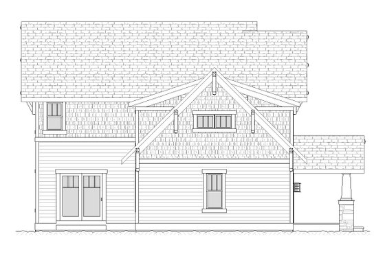 Exterior - Other Elevation 1 for Craftsman House Plan #901-82 - 4 bed, 2.5 bath