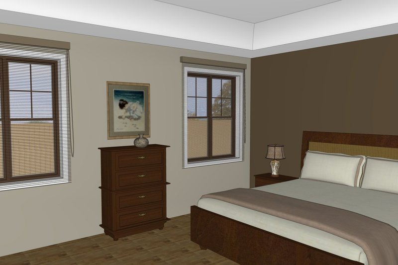 House Plan Design - Interior - Master Bedroom for Craftsman House Plan #126-182 - 3 bed, 2 bath