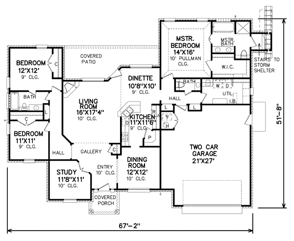 Traditional Floor Plan - Main Floor Plan #65-497