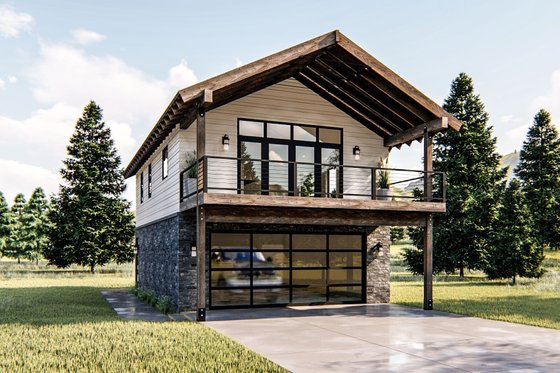 Modern Garage Apartment Plan