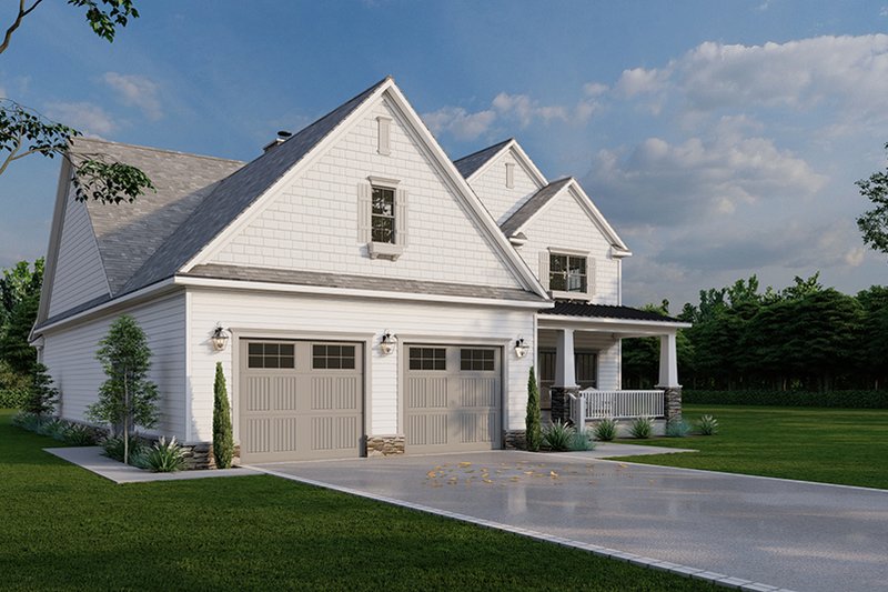 House Blueprint - Exterior - Front Elevation 4 for Country House Plan #923-326 - 3 bed, 3.5 bath