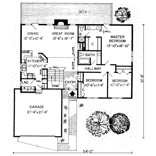 Traditional Floor Plan - Main Floor Plan #312-236