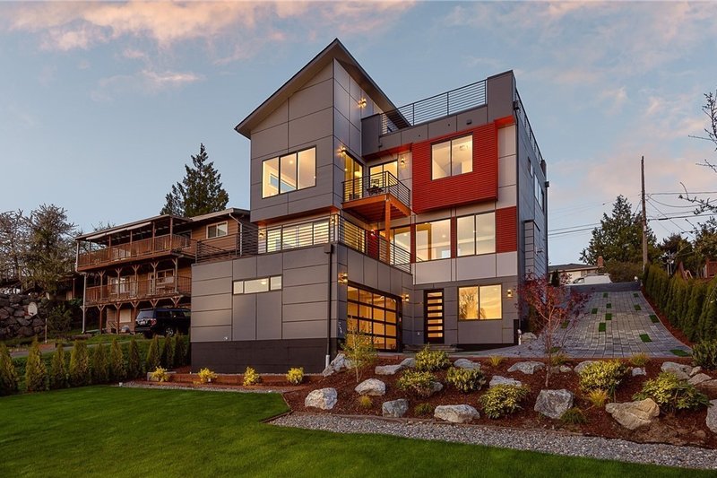 Home Plan - Modern Exterior - Rear Elevation Plan #1066-67