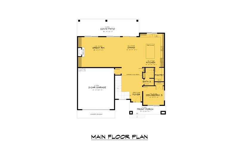 Dream House Plan - Floor Plan - Main Floor for Traditional House Plan #1066-250 - 5 bed, 3 bath