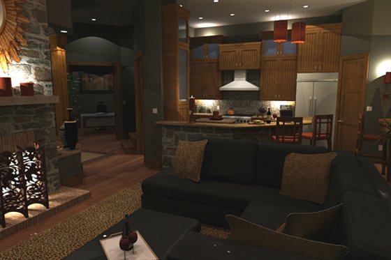 Interior - Family Room 3 for Craftsman House Plan #120-162 - 3 bed, 2.5 bath