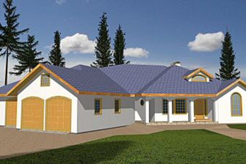 Dream House Plan - Traditional Exterior - Front Elevation Plan #117-157