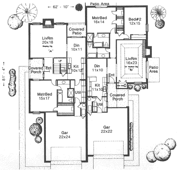 Traditional Floor Plan - Main Floor Plan #310-456