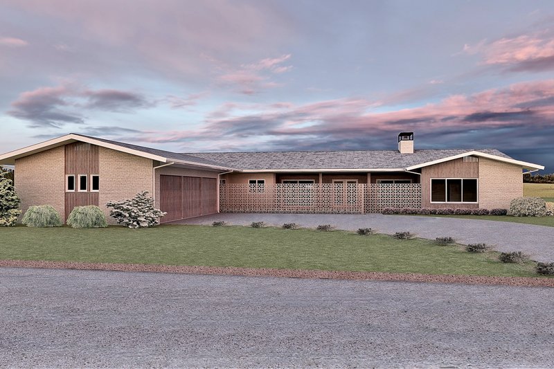 House Plan Design - Ranch Exterior - Front Elevation Plan #489-15