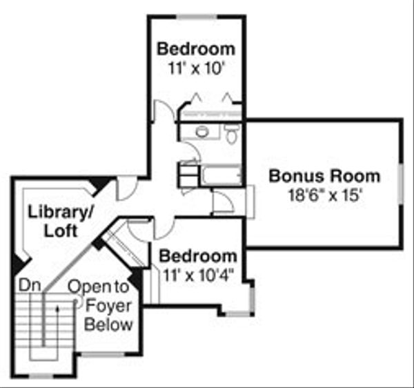 Home Plan - European Floor Plan - Upper Floor Plan #124-742
