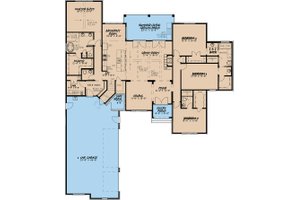 Floor Plan - Main Floor for European House Plan #923-16 - 4 bed, 4 bath