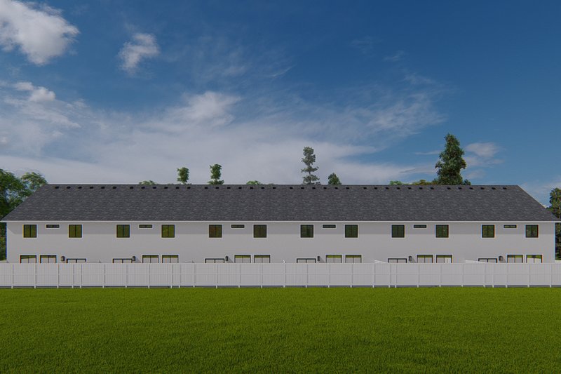 Dream House Plan - Exterior - Rear Elevation for Farmhouse House Plan #1060-319 - 18 bed, 12 bath