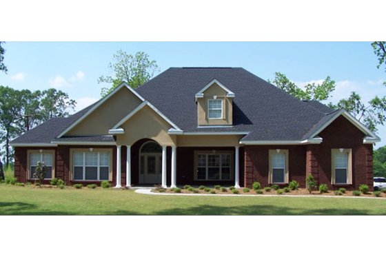 Exterior - Front Elevation for Traditional House Plan #63-198 - 4 bed, 2.5 bath