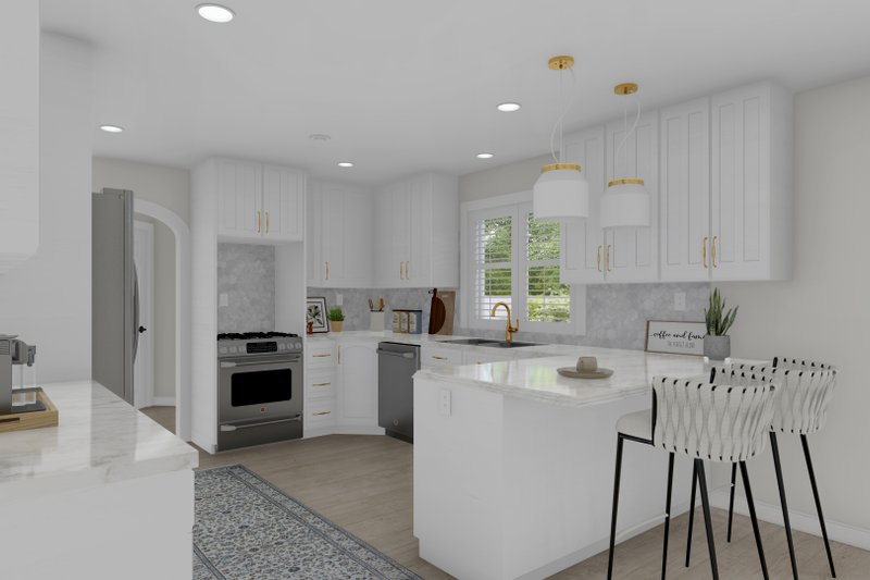 Architectural House Design - Interior - Kitchen 2 for Farmhouse House Plan #1060-178 - 4 bed, 2.5 bath