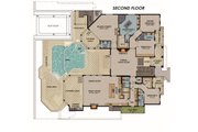 Beach Style House Plan - 4 Beds 5.5 Baths 6172 Sq/Ft Plan #548-32 