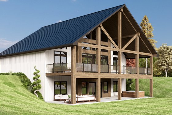 Exterior - Other Elevation 2 for Barndominium House Plan #1064-311 - 2 bed, 2 bath