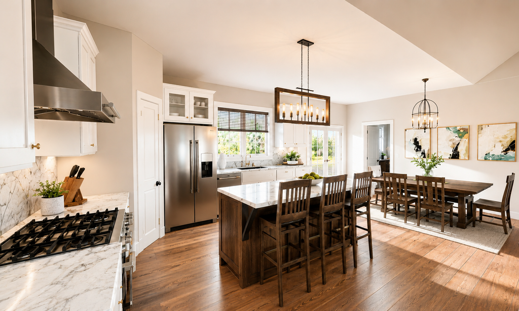 Interior - Kitchen 1 for Farmhouse House Plan #44-313 - 3 bed, 2 bath
