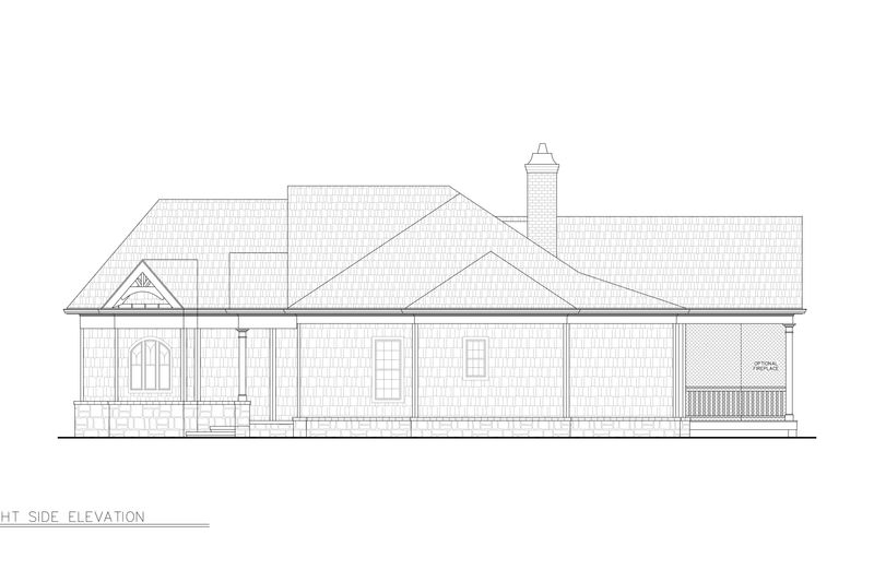 Architectural House Design - Exterior - Other Elevation 2 for Craftsman House Plan #119-482 - 3 bed, 2.5 bath