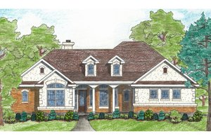 Traditional Exterior - Front Elevation Plan #80-116