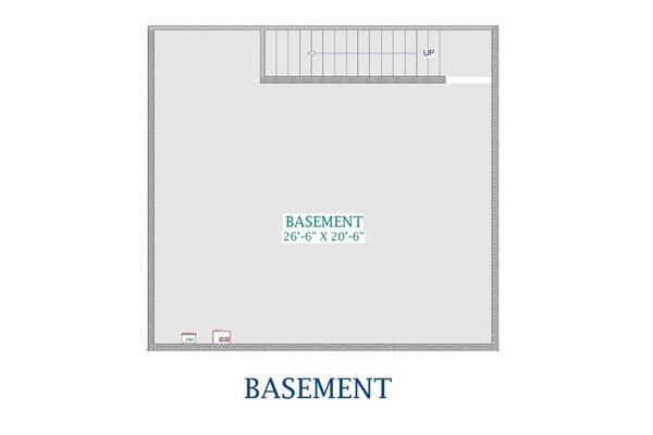 House Design - Cottage Floor Plan - Lower Floor Plan #1118-3