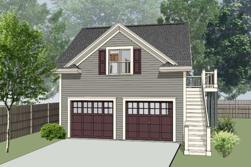 Architectural House Design - Southern Exterior - Front Elevation Plan #79-252