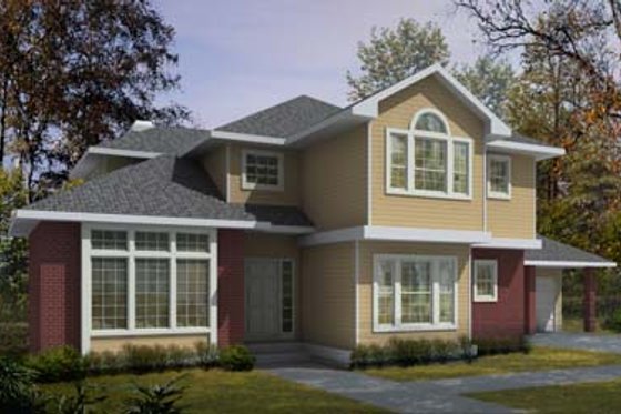 Exterior - Front Elevation for Traditional House Plan #100-432 - 3 bed, 2.5 bath