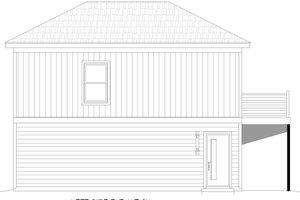 Exterior - Other Elevation for Prairie House Plan #932-742 - 1 bed, 1.5 bath