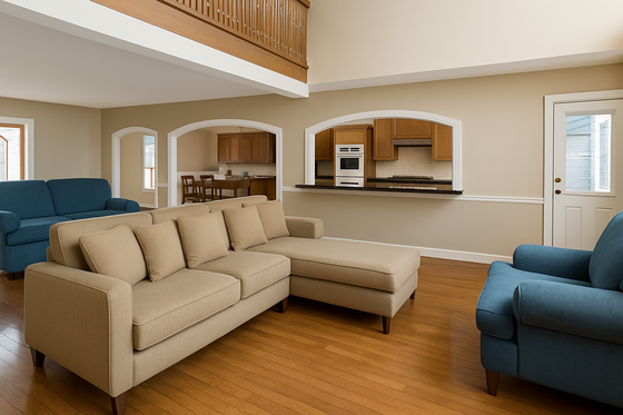 Interior - Family Room 1 for Farmhouse House Plan #1115-11 - 3 bed, 2.5 bath