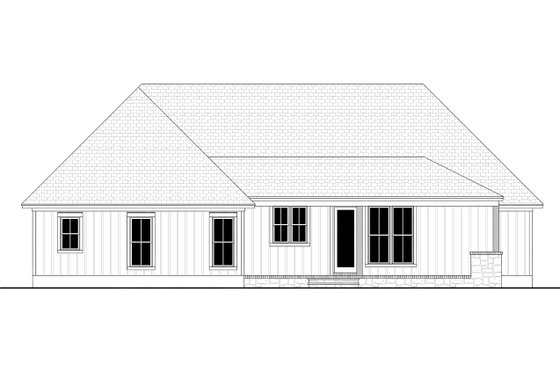 Exterior - Rear Elevation for Traditional House Plan #430-255 - 3 bed, 2.5 bath