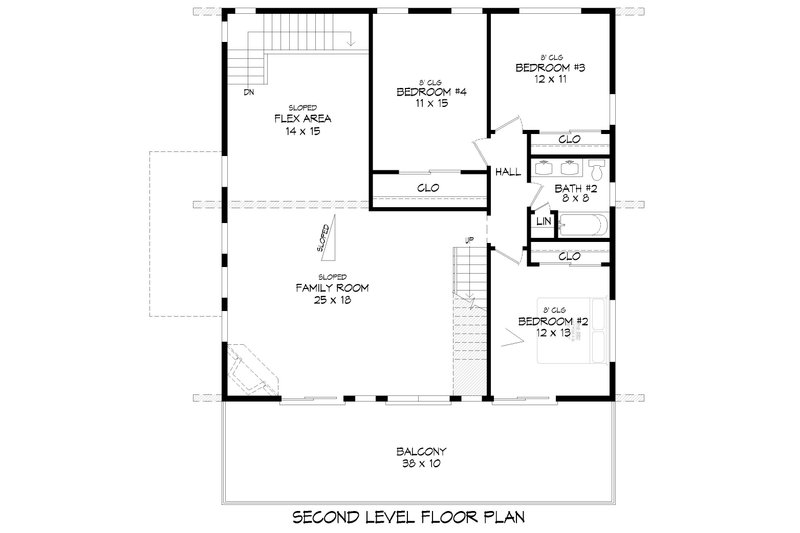Dream House Plan - Floor Plan - Upper Floor for Country House Plan #932-884 - 4 bed, 2.5 bath