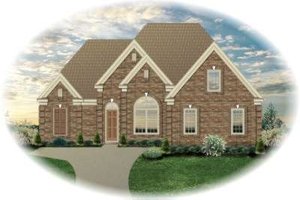 Colonial Exterior - Front Elevation Plan #81-1558