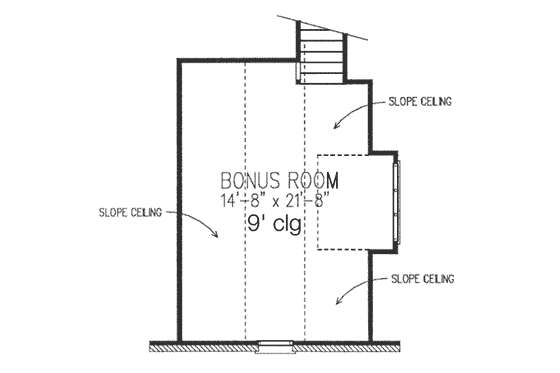 Floor Plan - Other Floor for European House Plan #410-350 - 3 bed, 2.5 bath