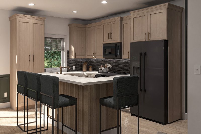 Home Plan - Interior - Kitchen for Farmhouse House Plan #455-248 - 3 bed, 2 bath