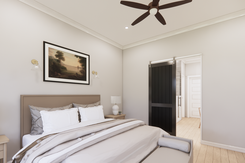 Home Plan - Interior - Master Bedroom 1 for Farmhouse House Plan #1074-81 - 4 bed, 3.5 bath