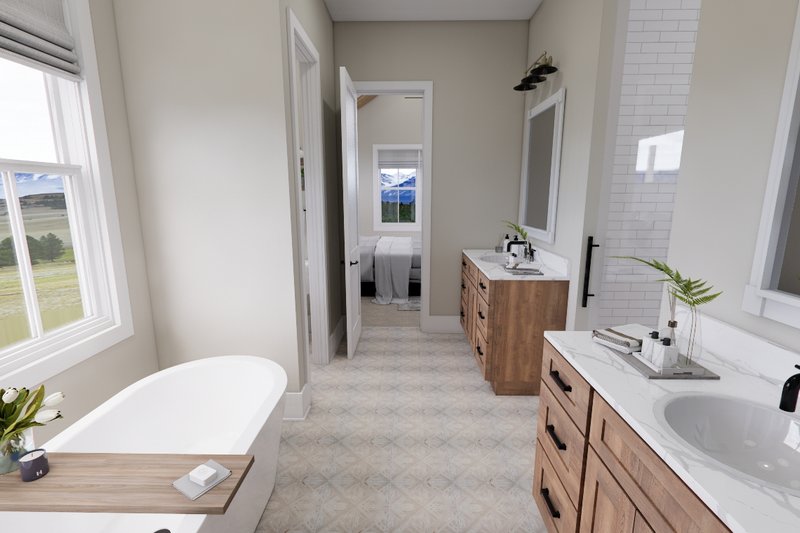 Home Plan - Interior - Master Bathroom 2 for Traditional House Plan #51-1563 - 3 bed, 3.5 bath