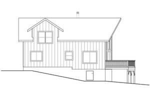 Exterior - Other Elevation for Cabin House Plan #124-1158 - 2 bed, 2 bath