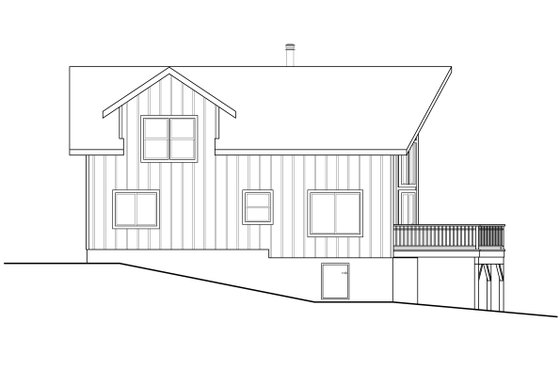 Exterior - Other Elevation for Cabin House Plan #124-1158 - 2 bed, 2 bath