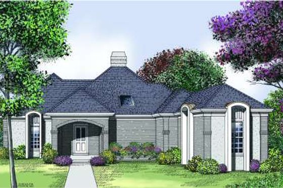 Exterior - Front Elevation for Traditional House Plan #45-304 - 2 bed, 2 bath