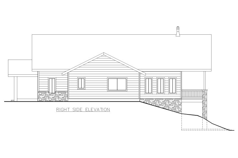 Dream House Plan - Exterior - Other Elevation 1 for Craftsman House Plan #117-1037 - 2 bed, 2 bath