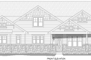 Exterior - Front Elevation 3 for Traditional House Plan #932-1064 - 4 bed, 4.5 bath