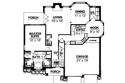 Traditional Style House Plan - 4 Beds 2.5 Baths 2597 Sq/Ft Plan #40-216 