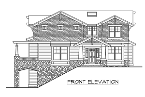 Exterior - Other Elevation for Country House Plan #132-118 - 3 bed, 2.5 bath