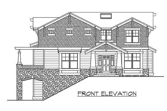Exterior - Other Elevation for Country House Plan #132-118 - 3 bed, 2.5 bath