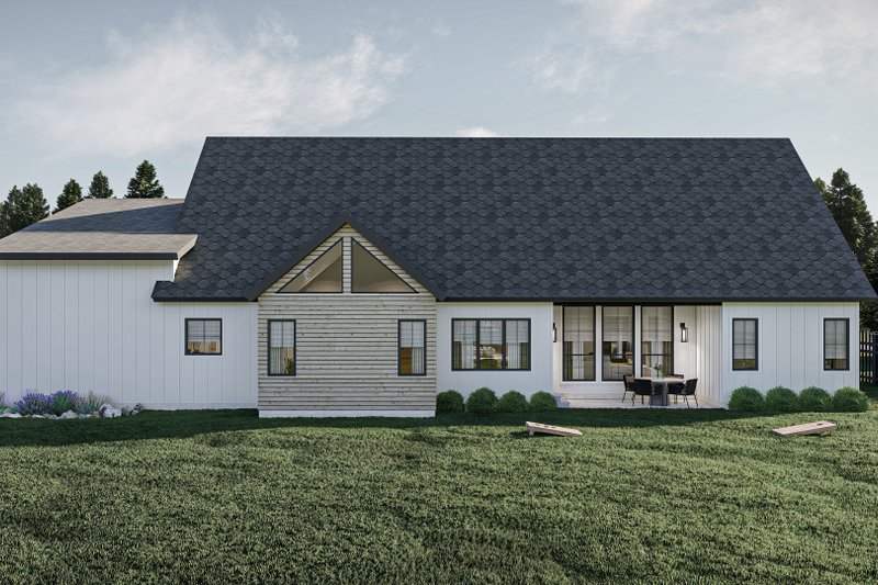 Home Plan - Exterior - Rear Elevation for Modern House Plan #455-526 - 3 bed, 2 bath