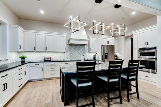 Interior - Kitchen 2 for Craftsman House Plan #124-1256 - 2 bed, 2 bath