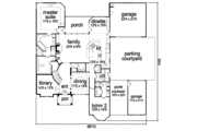 European Style House Plan - 5 Beds 4.5 Baths 4145 Sq/Ft Plan #84-427 