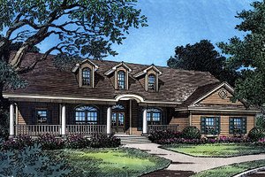 Ranch Exterior - Front Elevation Plan #417-188