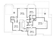 European Style House Plan - 4 Beds 3.5 Baths 4877 Sq/Ft Plan #411-529 