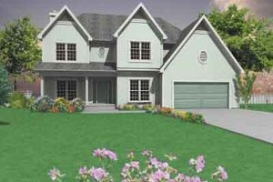 Traditional Exterior - Front Elevation Plan #6-107